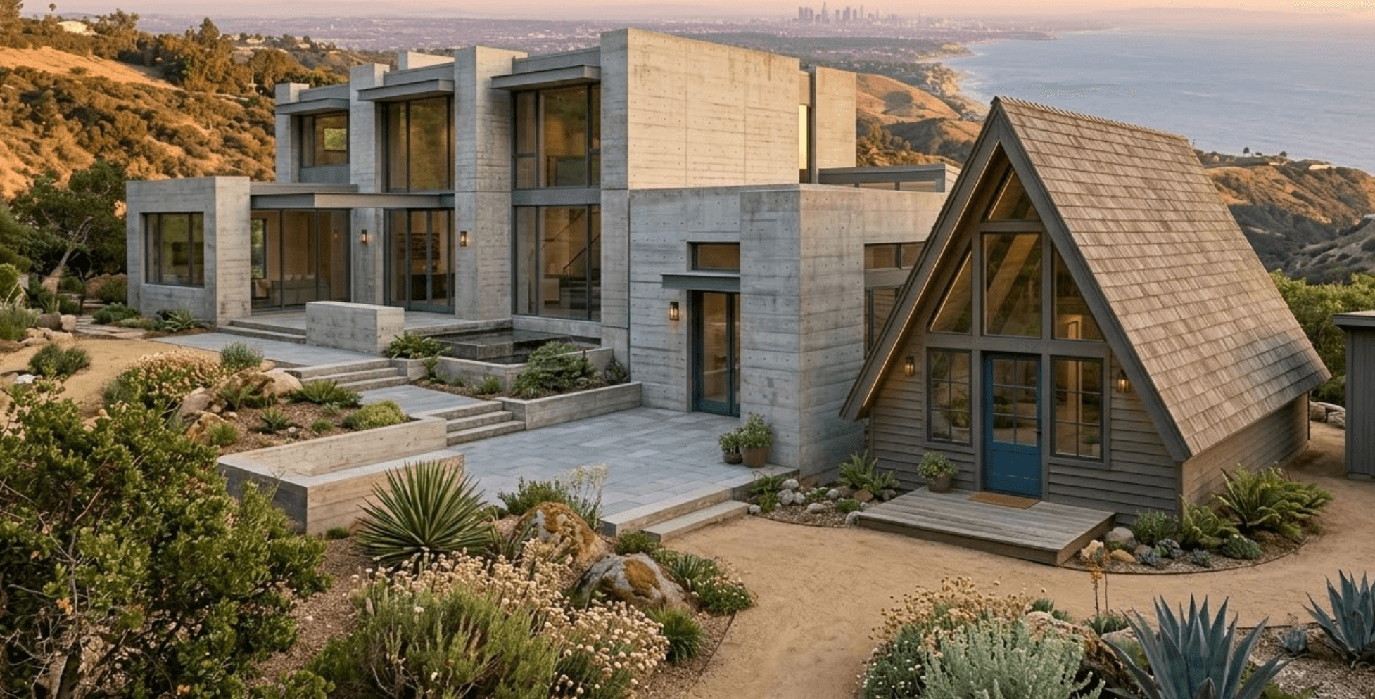 Modern California ADU with city views